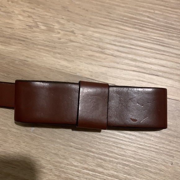 Gap Brown Leather Bow Belt - Picture 4 of 7